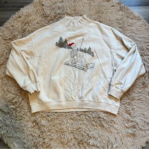 American Eagle Baggy Christmas Sweatshirt